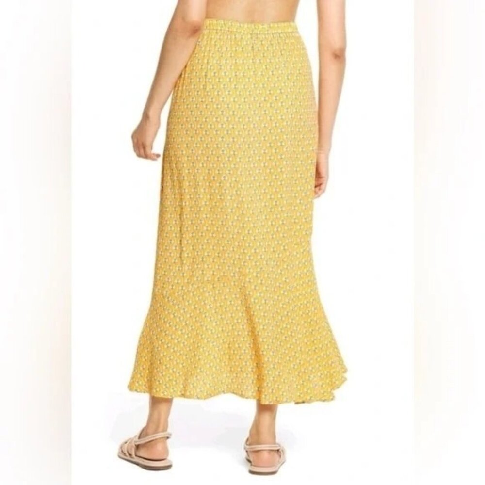 Rhode X Target Casual Skirt Floral Print in Yellow Women's Medium /n2‎